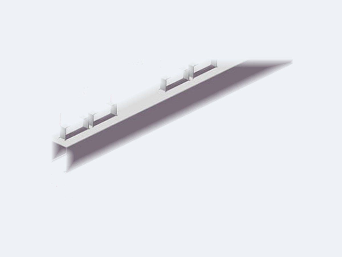 Concrete insert strut channel cast in precast construction